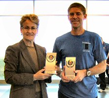 2009 RecPlex Triathlon Championship winners Cheryl Roberts and Bill Gilmore